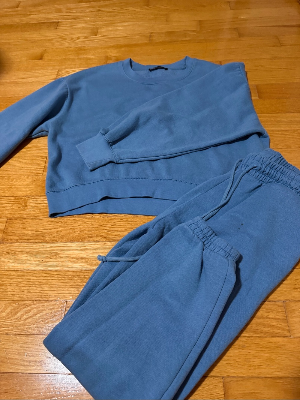 ZARA Blue Cozy Sweatshirt & Jogger Set